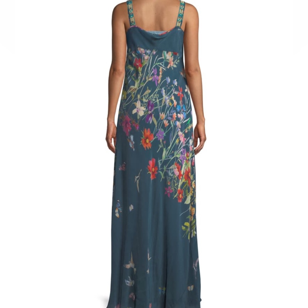 💙💜NWT JOHNNY WAS FLORAL PRINT MAXI TANK DRESS SIZE L - Picture 7 of 16